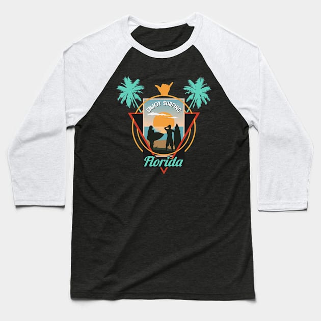 Summer Full Of Surfing Baseball T-Shirt by ZiaZiaShop